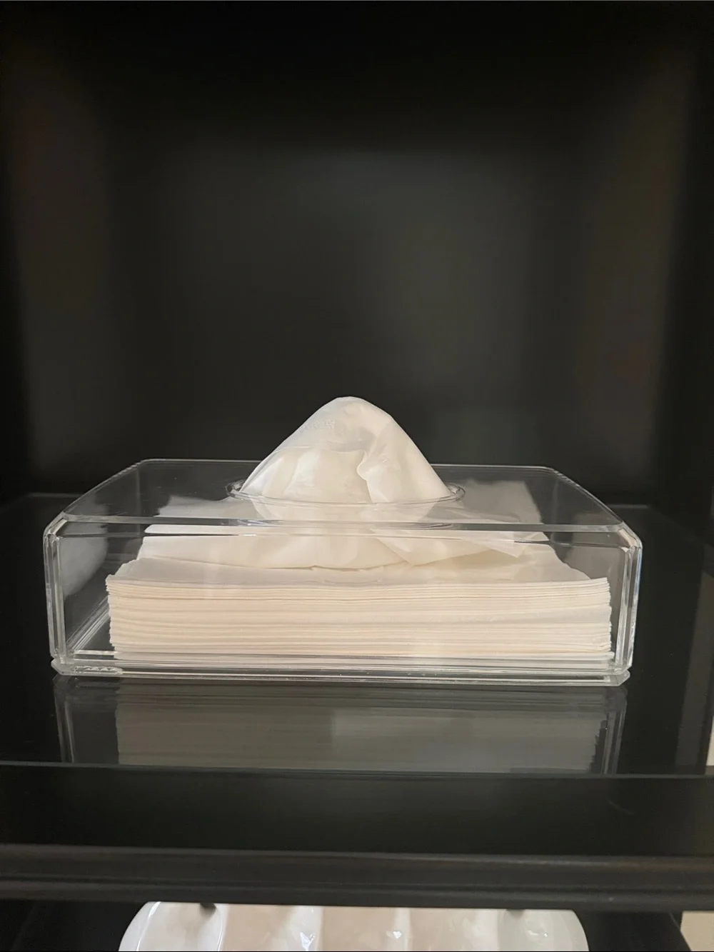Vintage Acrylic or Lucite Tissue Holder